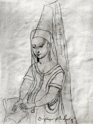 Charlotte de Savoie (c.1442-83) wife of Louis XI (1422-83) from the 